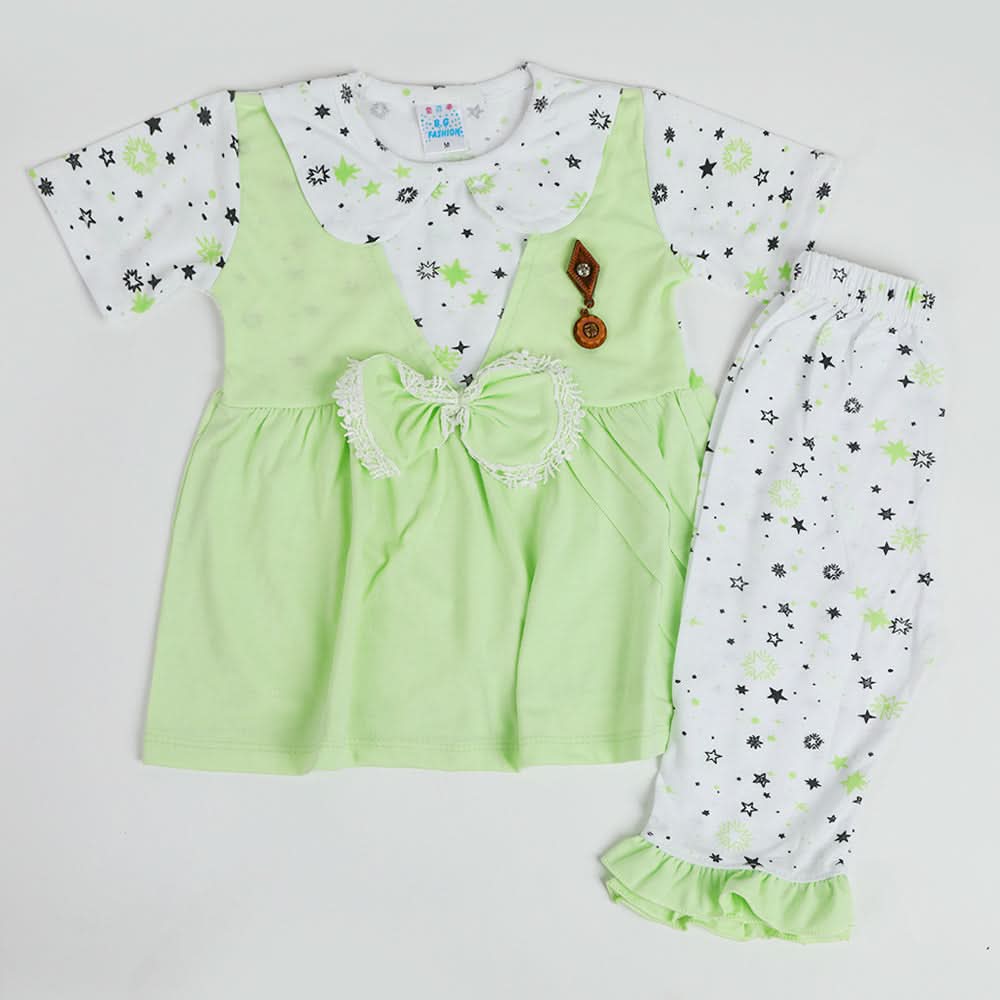Girls Half Sleeves Suit - Yellow, Girls Suits, Chase Value, Chase Value
