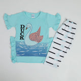 Girls Half Sleeves Suit - Light Blue, Girls Suits, Chase Value, Chase Value