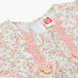 Newborn Girls Half Sleeves Frock - Peach, Newborn Girls Frocks, Chase Value, Chase Value