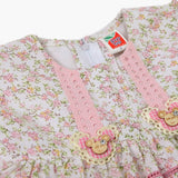 Newborn Girls Half Sleeves Frock - Pink, Newborn Girls Frocks, Chase Value, Chase Value