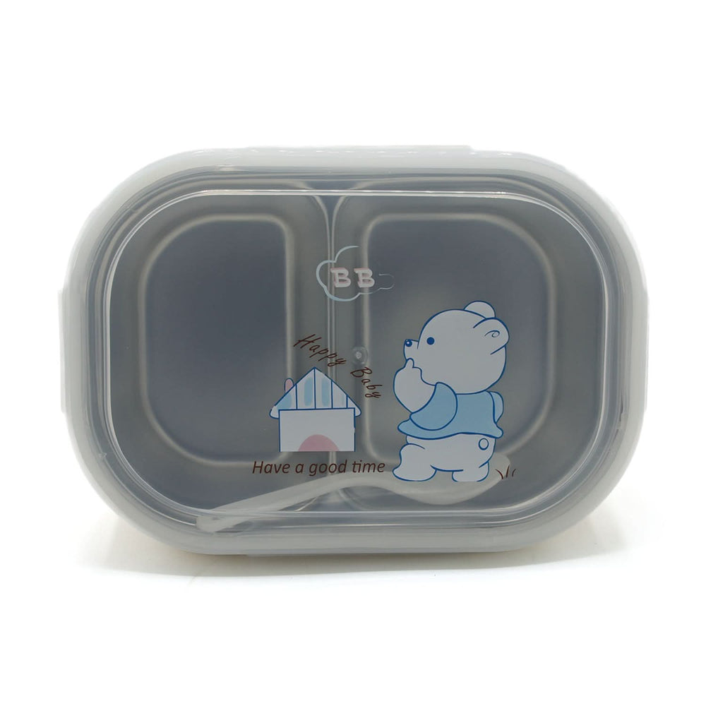 Lunch Box With Spoon- Beige, Tiffin Boxes & Bottles, Chase Value, Chase Value