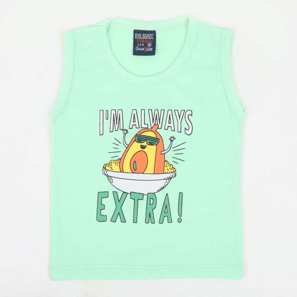 Boys Sando T-Shirt - Light Green, Boys Sando, Chase Value, Chase Value
