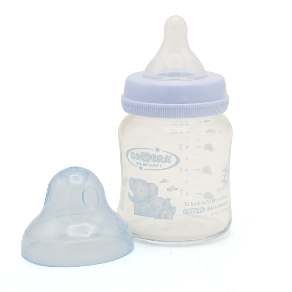 Camera Glass Feeder 120ml 22014 - Blue, Feeding Supplies, Chase Value, Chase Value