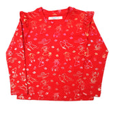 Girls Full Sleeves T-Shirt - Red, Girls T-Shirts, Chase Value, Chase Value
