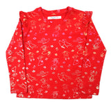 Girls Full Sleeves T-Shirt - Red, Girls T-Shirts, Chase Value, Chase Value