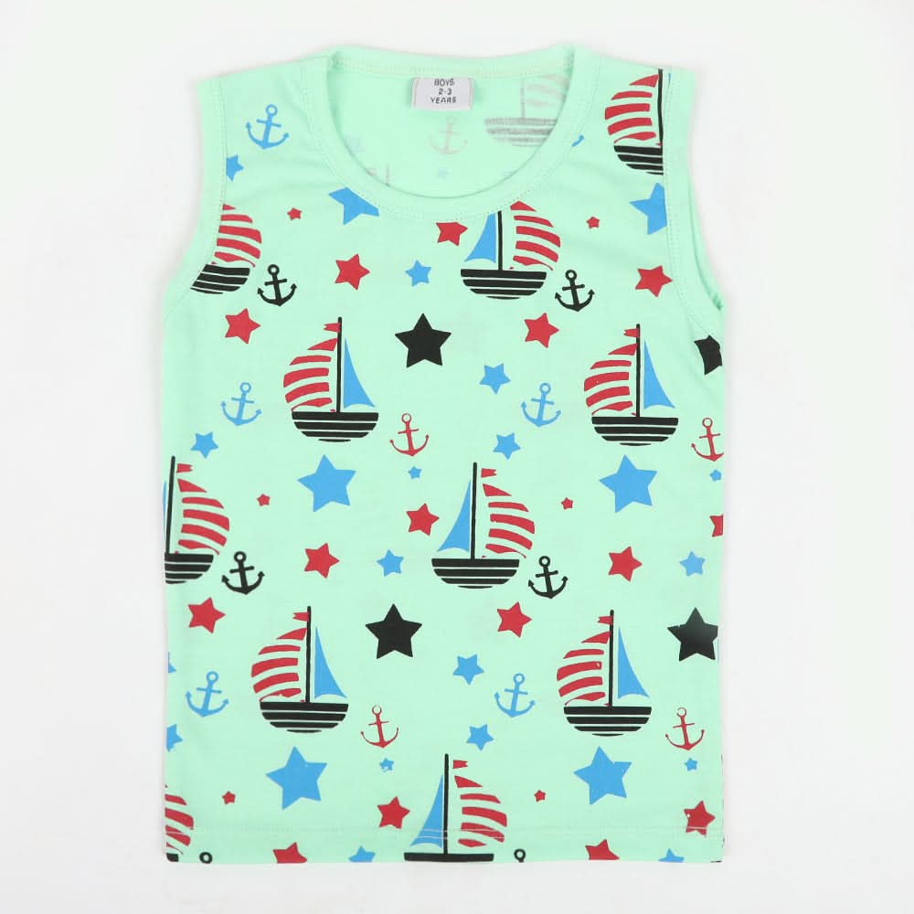 Boys Sando T-Shirt - Green, Boys Sando, Chase Value, Chase Value