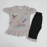 Girls Half Sleeves Suit - Grey, Girls Suits, Chase Value, Chase Value