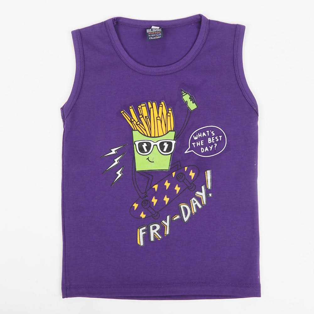 Boys Sando T-Shirt - Purple, Boys Sando, Chase Value, Chase Value