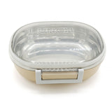 Lunch Box With Spoon - Beige, Tiffin Boxes & Bottles, Chase Value, Chase Value