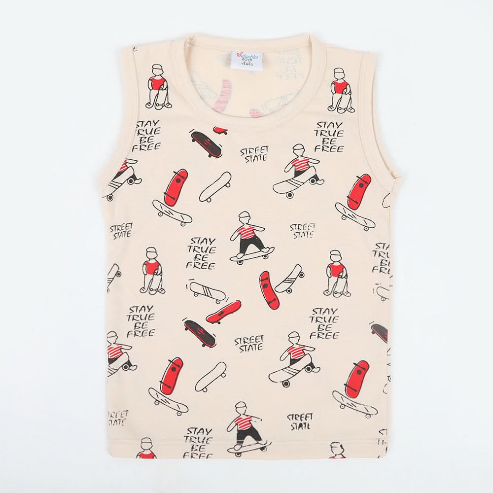 Boys Sando T-Shirt - Fawn, Boys Sando, Chase Value, Chase Value