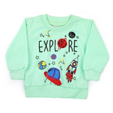 Newborn Boys Full Sleeves T-shirt - Cyan, Newborn Boys Shirts & T-Shirts, Chase Value, Chase Value