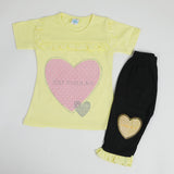 Girls Half Sleeves Suit - Yellow, Girls Suits, Chase Value, Chase Value