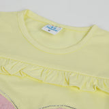 Girls Half Sleeves Suit - Yellow, Girls Suits, Chase Value, Chase Value