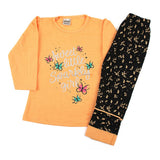 Girl Full Sleeves Tight Suit - Peach, Girls Suits, Chase Value, Chase Value
