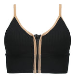 Women's Sport Zip Bra - Black, Women Bras, Chase Value, Chase Value