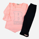 Girl Full Sleeves Tight Suit - Pink, Girls Suits, Chase Value, Chase Value