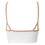Women's Sport Zip Bra - White, Women Sports Bra, Chase Value, Chase Value
