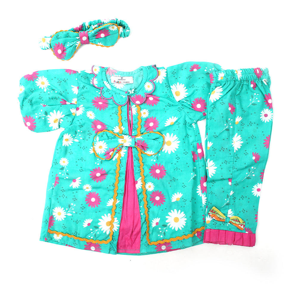 Eminent Newborn Girls Shalwar Suit - Sea Green, Newborn Girls Shalwar Suits, Eminent, Chase Value