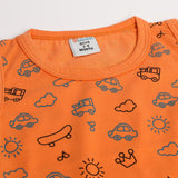 Newborn Boys Sando - Orange, Newborn Boys Shirts & T-Shirts, Chase Value, Chase Value