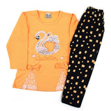 Girl Full Sleeves Tight Suit - Peach, Girls Suits, Chase Value, Chase Value