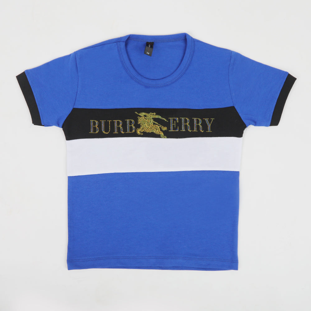 Boys Half Sleeves T-Shirt - Royal Blue, Boys T-Shirts, Chase Value, Chase Value