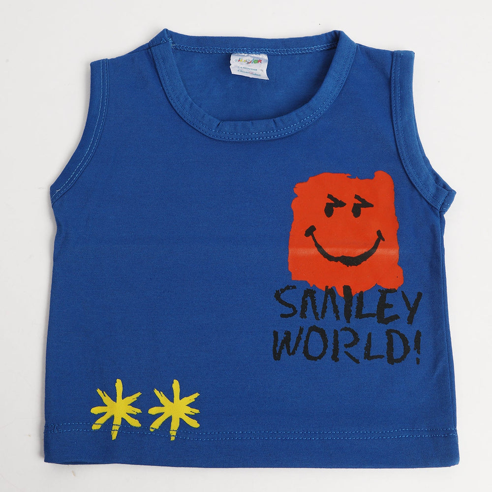 Newborn Boys Sando - Blue, Newborn Boys Shirts & T-Shirts, Chase Value, Chase Value