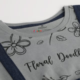 Eminent Newborn Girls Half Sleeves Romper - Gray, Newborn Girls Rompers, Eminent, Chase Value