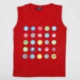 Boys Sando T-Shirt - Red, Boys Sando, Chase Value, Chase Value