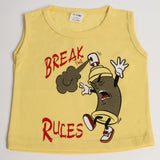 Newborn Boys Sando - Yellow, Newborn Boys Shirts & T-Shirts, Chase Value, Chase Value