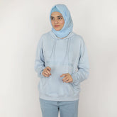 Women's Full Sleeves Hoodie Jacket - Sky Blue, Women Sweatshirts & Hoodies, Chase Value, Chase Value