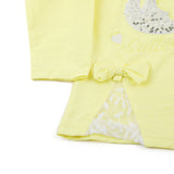 Girl Full Sleeves Tight Suit - Lemon, Girls Suits, Chase Value, Chase Value