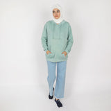 Women's Full Sleeves Hoodie Jacket - Sea Green, Women Sweatshirts & Hoodies, Chase Value, Chase Value