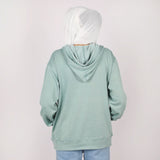 Women's Full Sleeves Hoodie Jacket - Sea Green, Women Sweatshirts & Hoodies, Chase Value, Chase Value