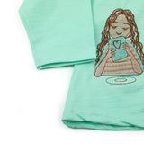 Girl Full Sleeves Tight Suit - Light Green, Girls Suits, Chase Value, Chase Value