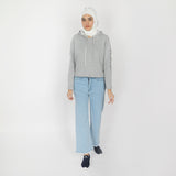 Women's Full Sleeves Hoodie Jacket - Grey, Women Sweatshirts & Hoodies, Chase Value, Chase Value