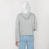 Women's Full Sleeves Hoodie Jacket - Grey, Women Sweatshirts & Hoodies, Chase Value, Chase Value