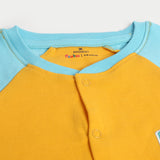 Eminent Newborn Boys Half Sleeves Romper - Yellow, Newborn Boys Rompers, Eminent, Chase Value