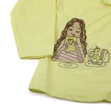 Girl Full Sleeves Tight Suit - Lemon, Girls Suits, Chase Value, Chase Value