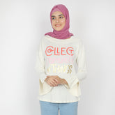 Women's Full Sleeves Top - Cream, Women T-Shirts & Tops, Chase Value, Chase Value