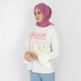 Women's Full Sleeves Top - Cream, Women T-Shirts & Tops, Chase Value, Chase Value