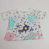 Eminent Newborn Girls Half Sleeves T-Shirt - Off White, Newborn Girls T-Shirts, Eminent, Chase Value