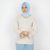 Women's Full Sleeves T-Shirt - Fawn, Women T-Shirts & Tops, Chase Value, Chase Value