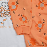 Girls Full Sleeves 3pcs Suit - Peach, Girls Suits, Chase Value, Chase Value