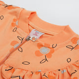 Girls Full Sleeves 3pcs Suit - Peach, Girls Suits, Chase Value, Chase Value