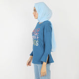 Women's Full Sleeves Top - Steel Blue, Women T-Shirts & Tops, Chase Value, Chase Value