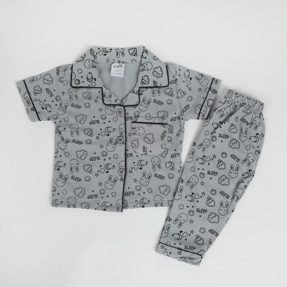 Infant Girls Night Suit - Grey, Newborn Girls Frocks, Chase Value, Chase Value
