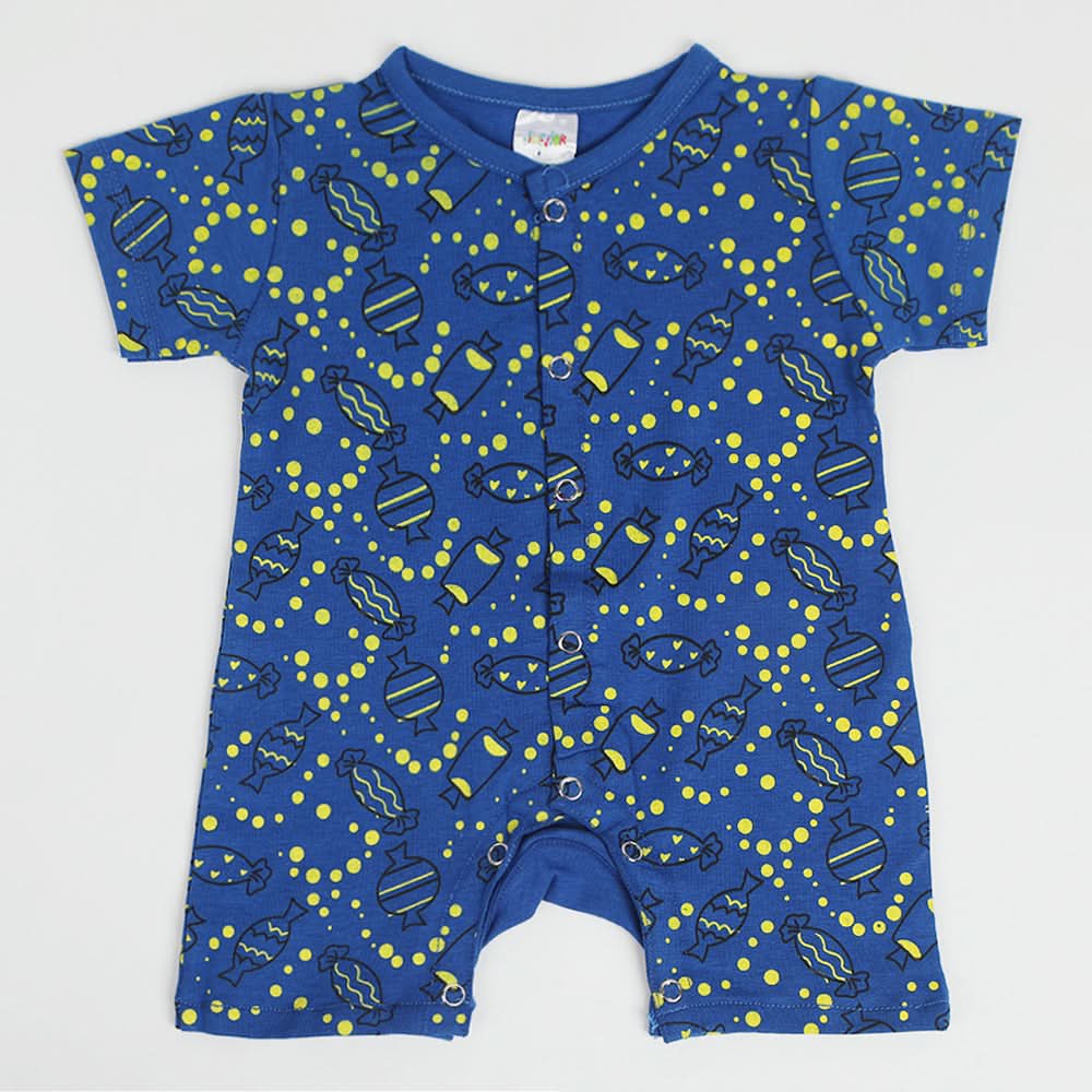 Newborn Girls Romper 1Pcs - Royal Blue, Newborn Girls Rompers, Chase Value, Chase Value