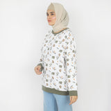 Women's Full Sleeves Sweat Shirt - Olive, Women Sweatshirts & Hoodies, Chase Value, Chase Value