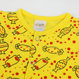 Newborn Girls Romper 1Pcs - Yellow, Newborn Girls Rompers, Chase Value, Chase Value