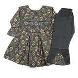 Girl Embroidered Shalwar Suit - Grey, Girls Shalwar Kameez, Chase Value, Chase Value